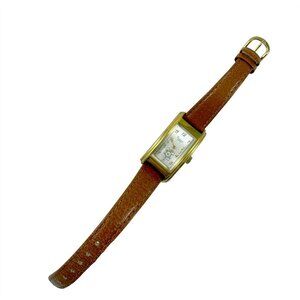 Parker Curvex Slim Tank Watch Gold Tone Stainless Steel 93690 Japan